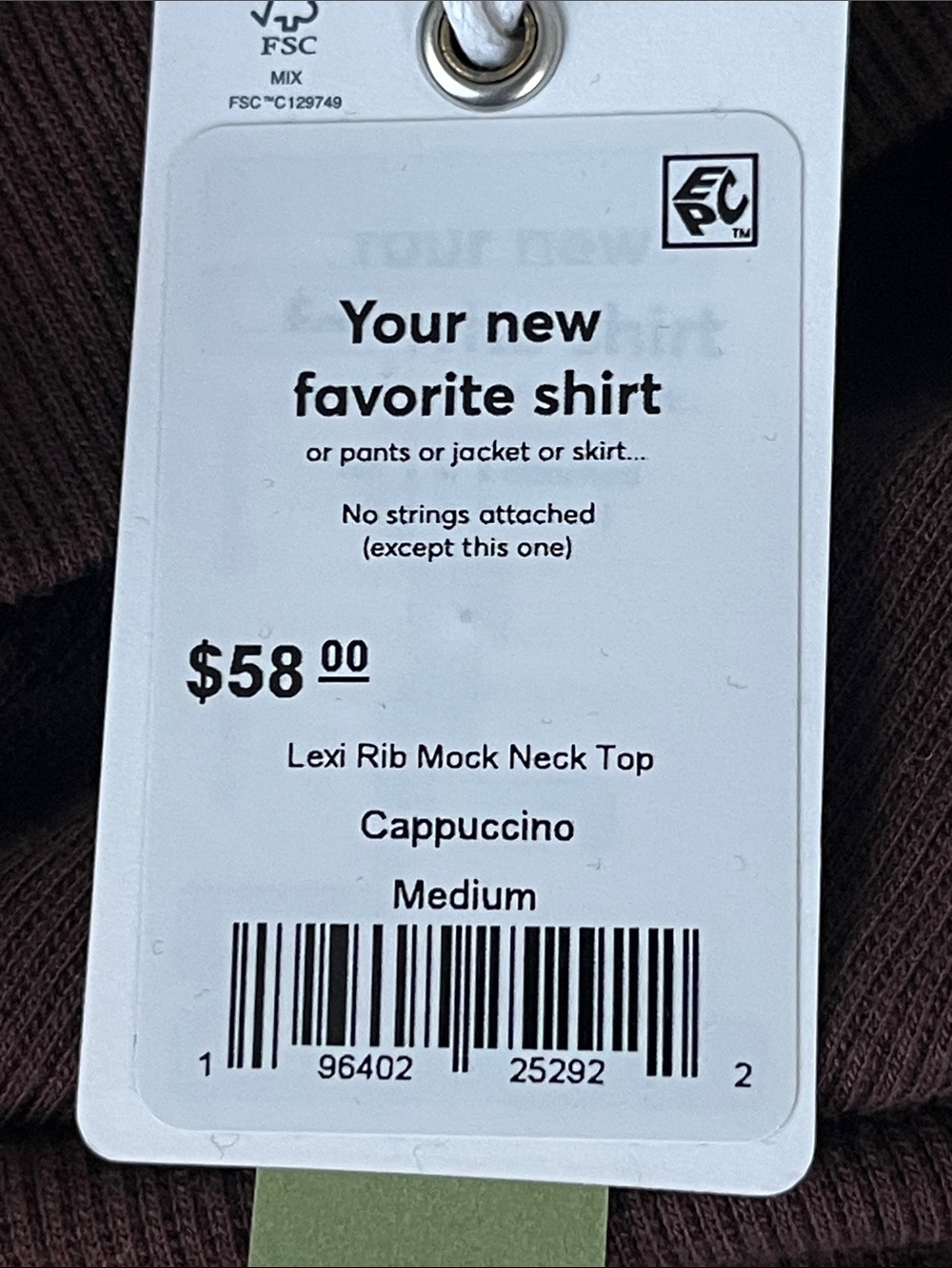Marine Layer Lexi Mock Neck Short Sleeve Top - Picture 6 of 6